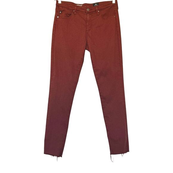 AG Adriano Goldschmied Womens The Legging Ankle Super Skinny Jeans Sz 29 Walnut - Picture 2 of 13